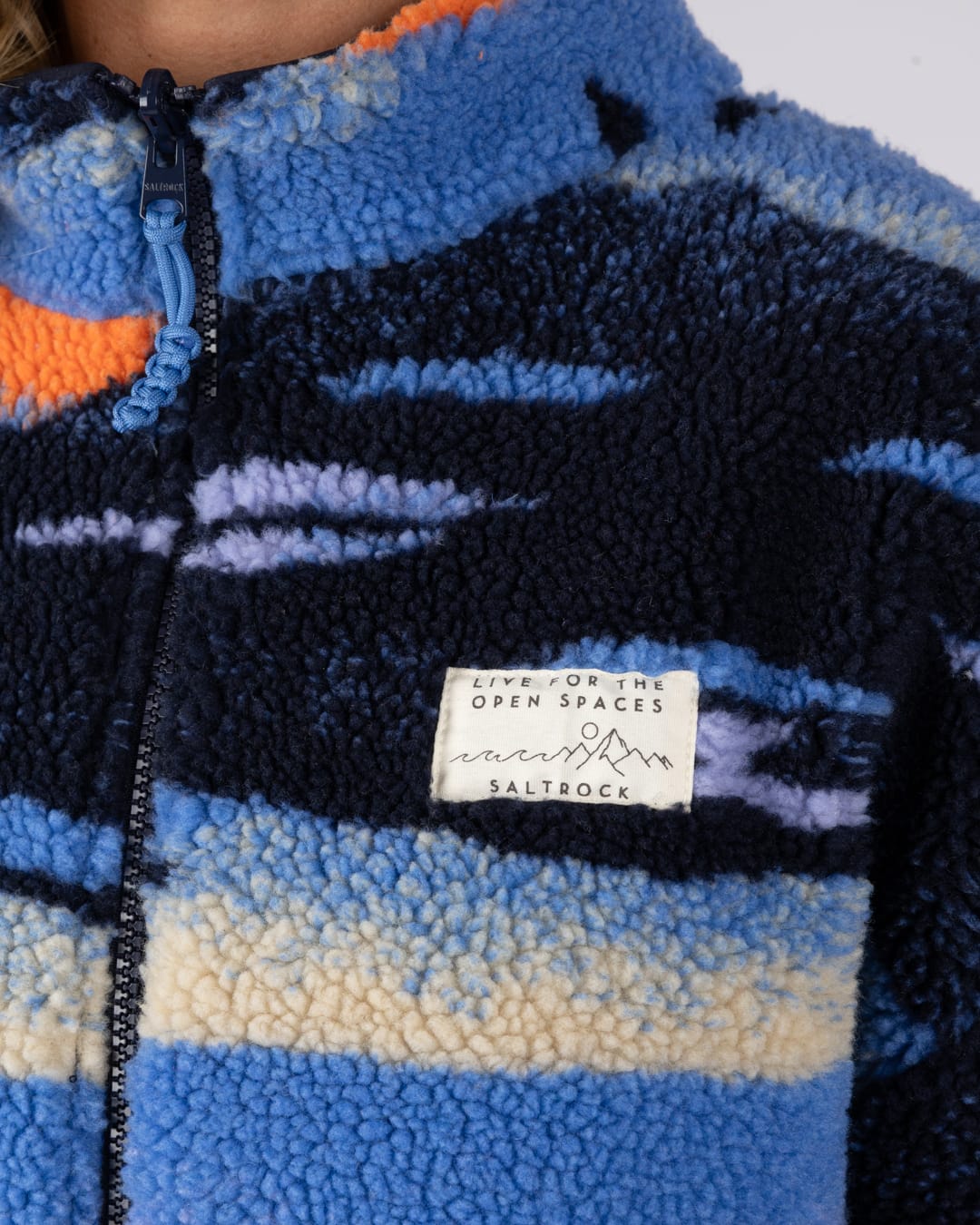 Mountain Haze Womens Reversible Jacket in Blue