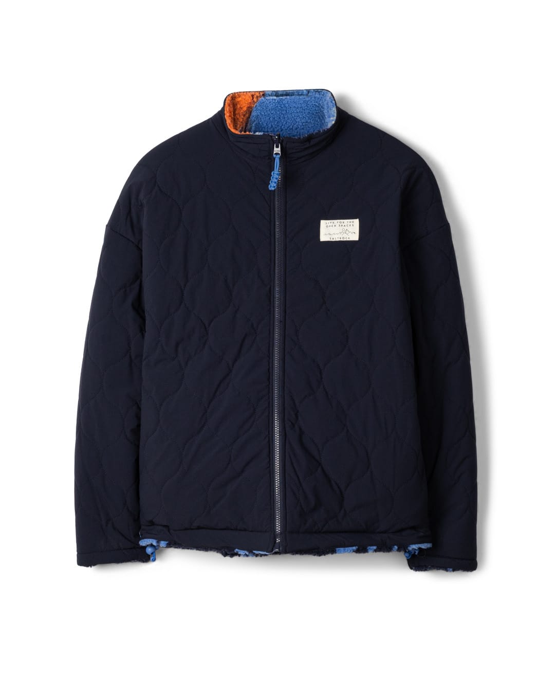 Mountain Haze Womens Reversible Jacket in Blue
