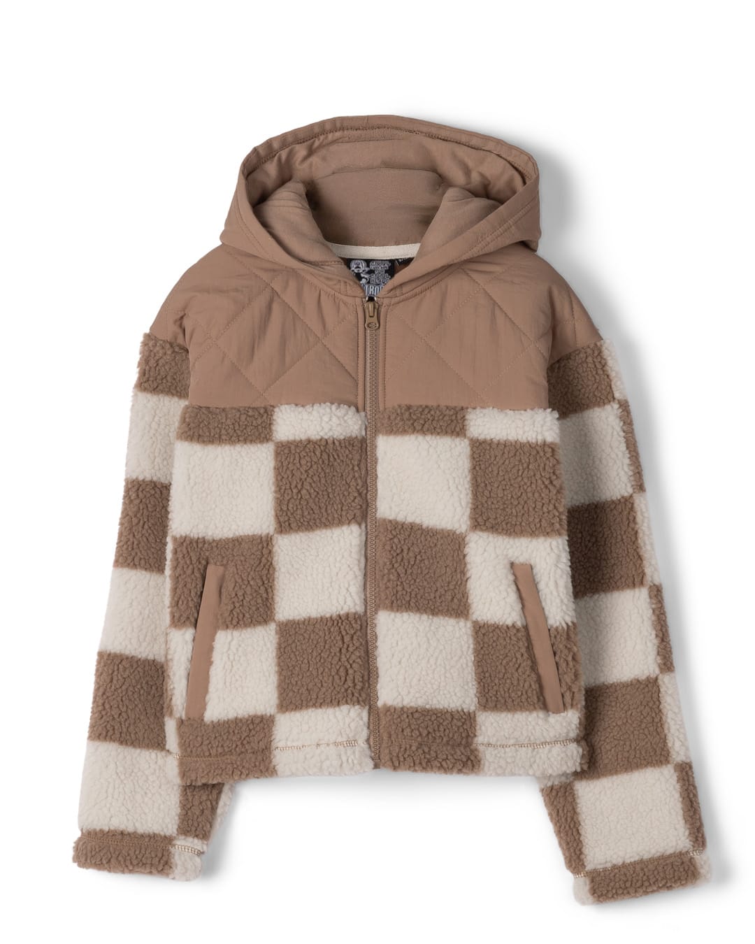 Calla Kids Fleece Hooded in Brown