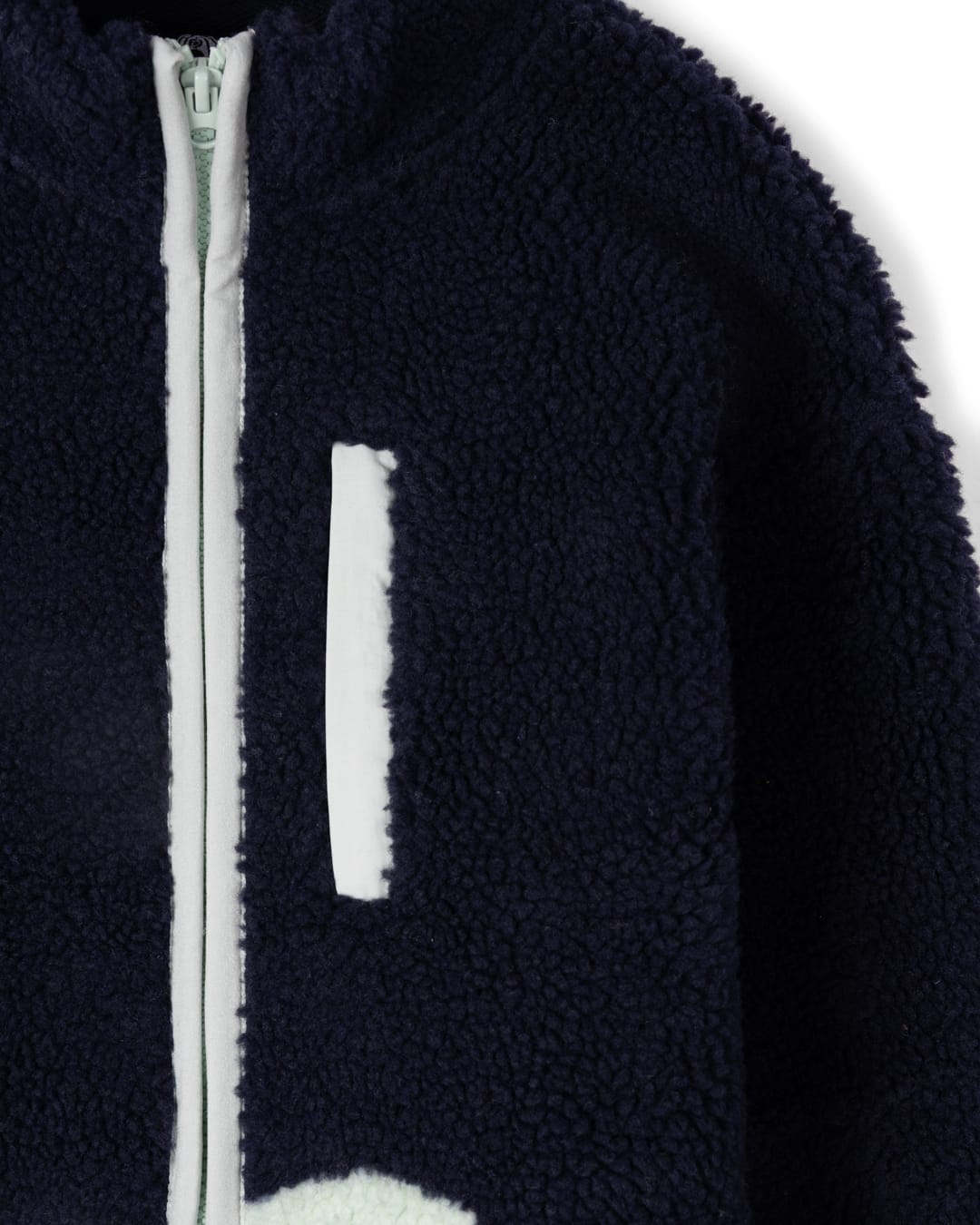 Apex Kids Zip Sherpa Fleece in Blue