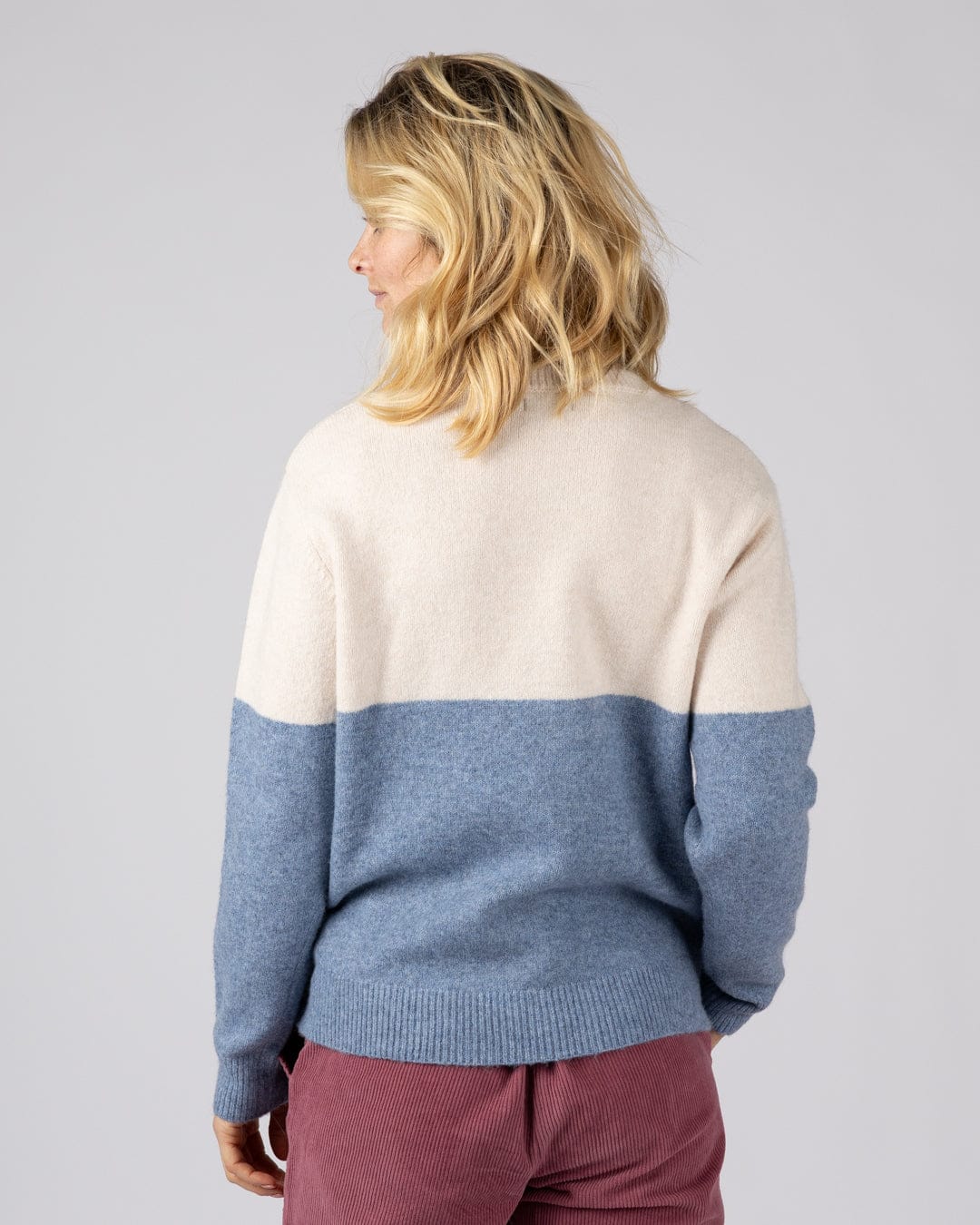 Equinox - Womens Long Sleeve Crew Jumper- Blue