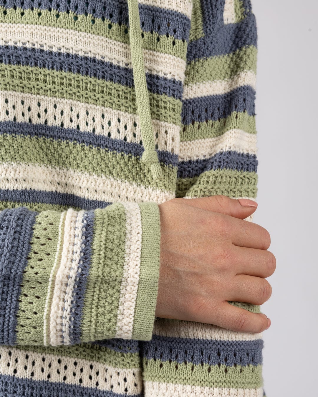 Aurelia - Womens Hooded Jumper - Light Green