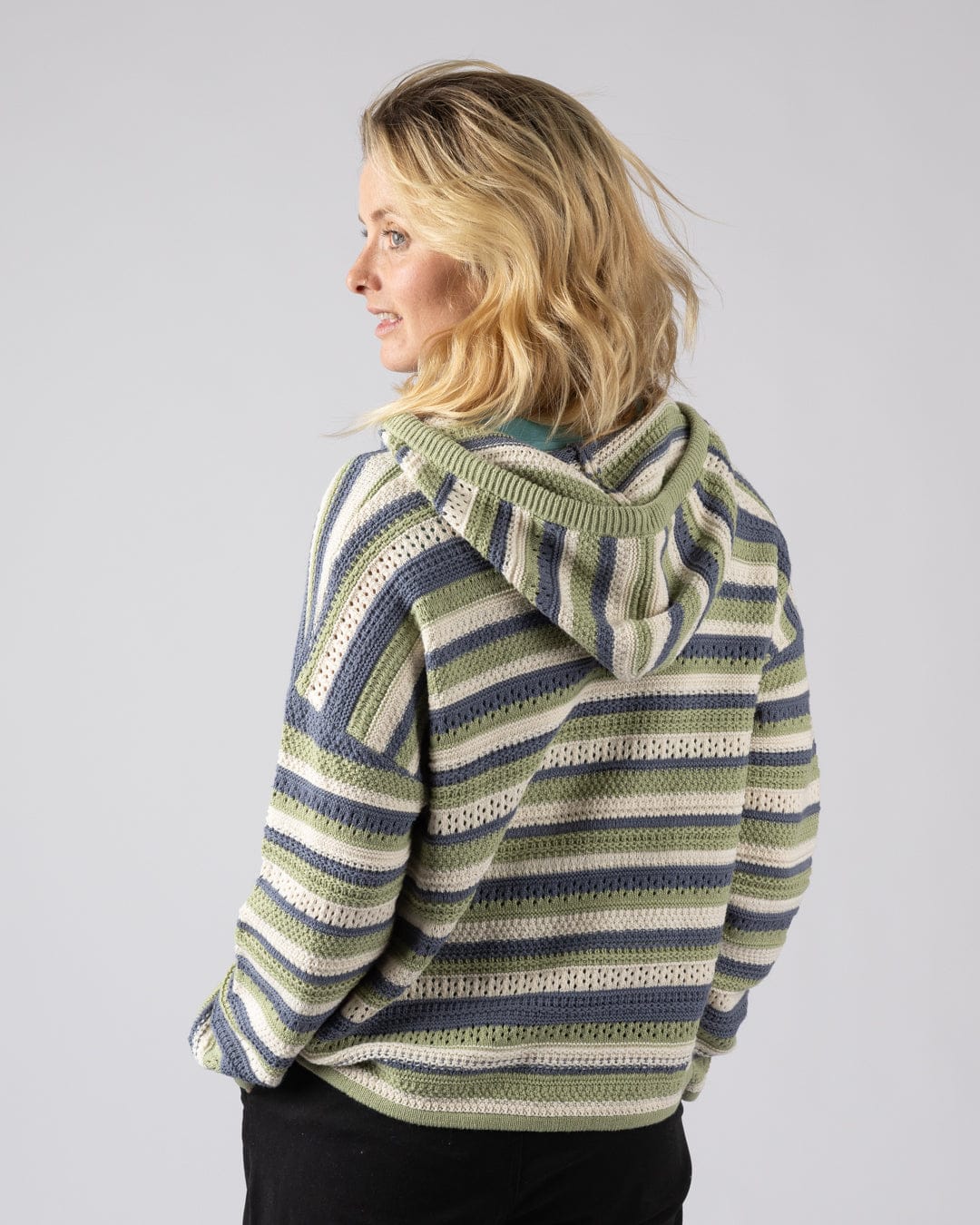 Aurelia - Womens Hooded Jumper - Light Green