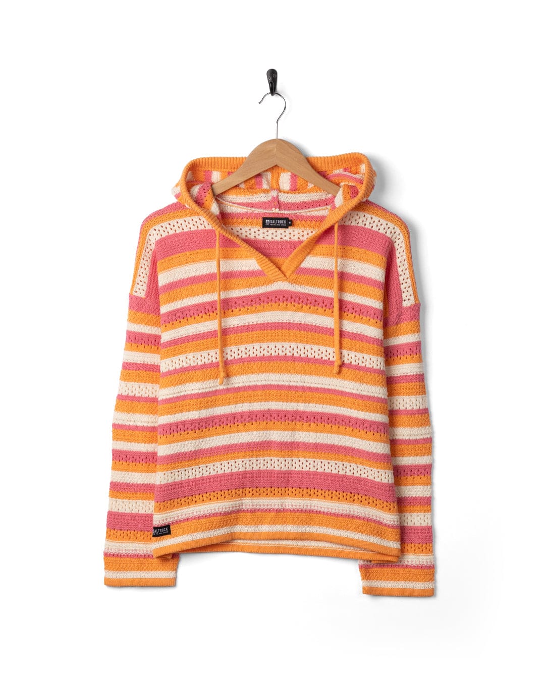 Aurelia - Womens Hooded Jumper - Bright Pink