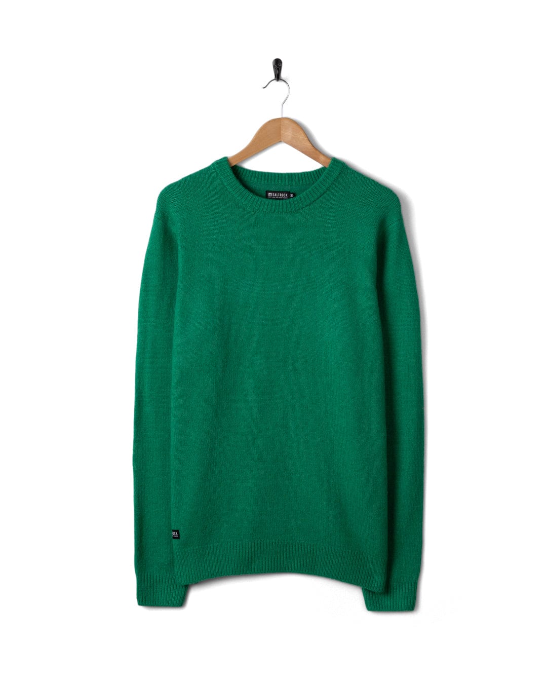 Bowen - Mens Long Sleeve Crew Knit - Bright Green