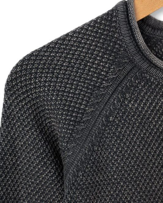 Coombe - Mens Knitted Jumper - Dark Grey