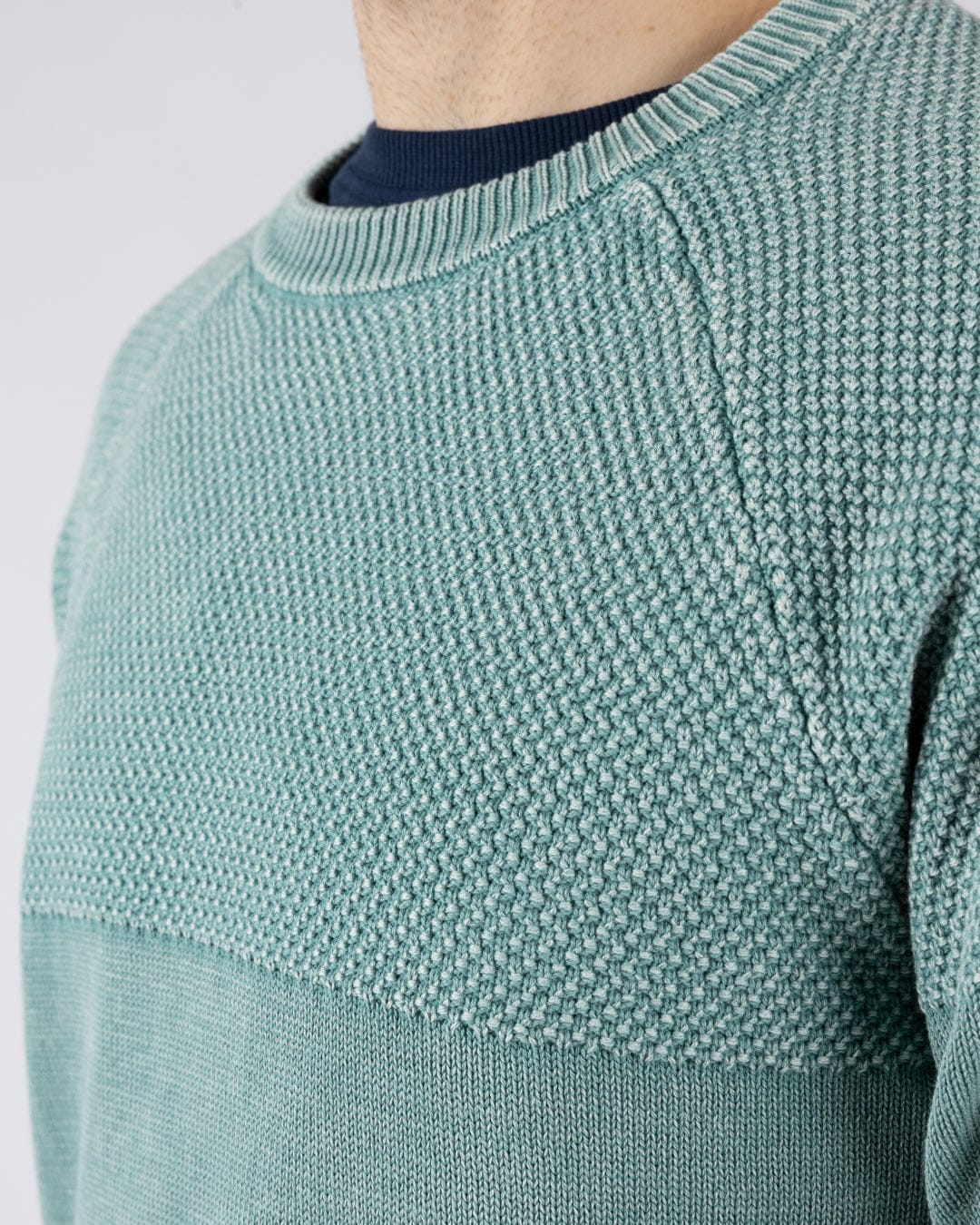 Coombe - Mens Knitted Jumper - Blue