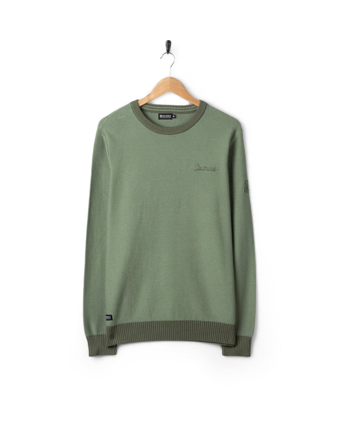 Callum - Mens Knitted Jumper - Green