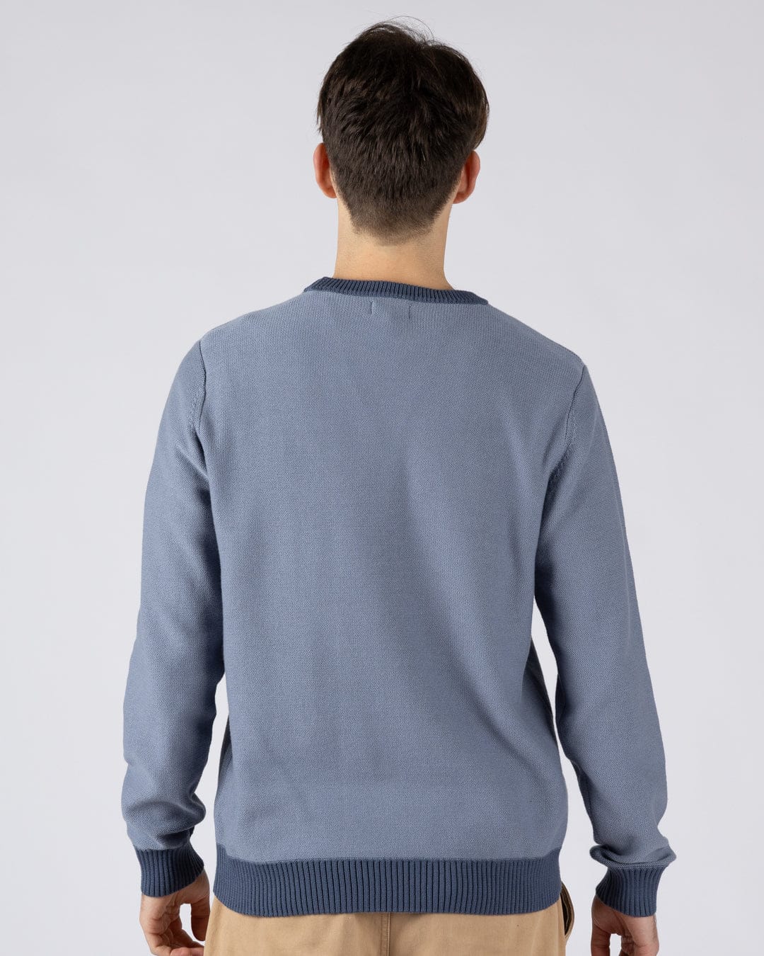 Callum - Mens Knitted Jumper - Blue