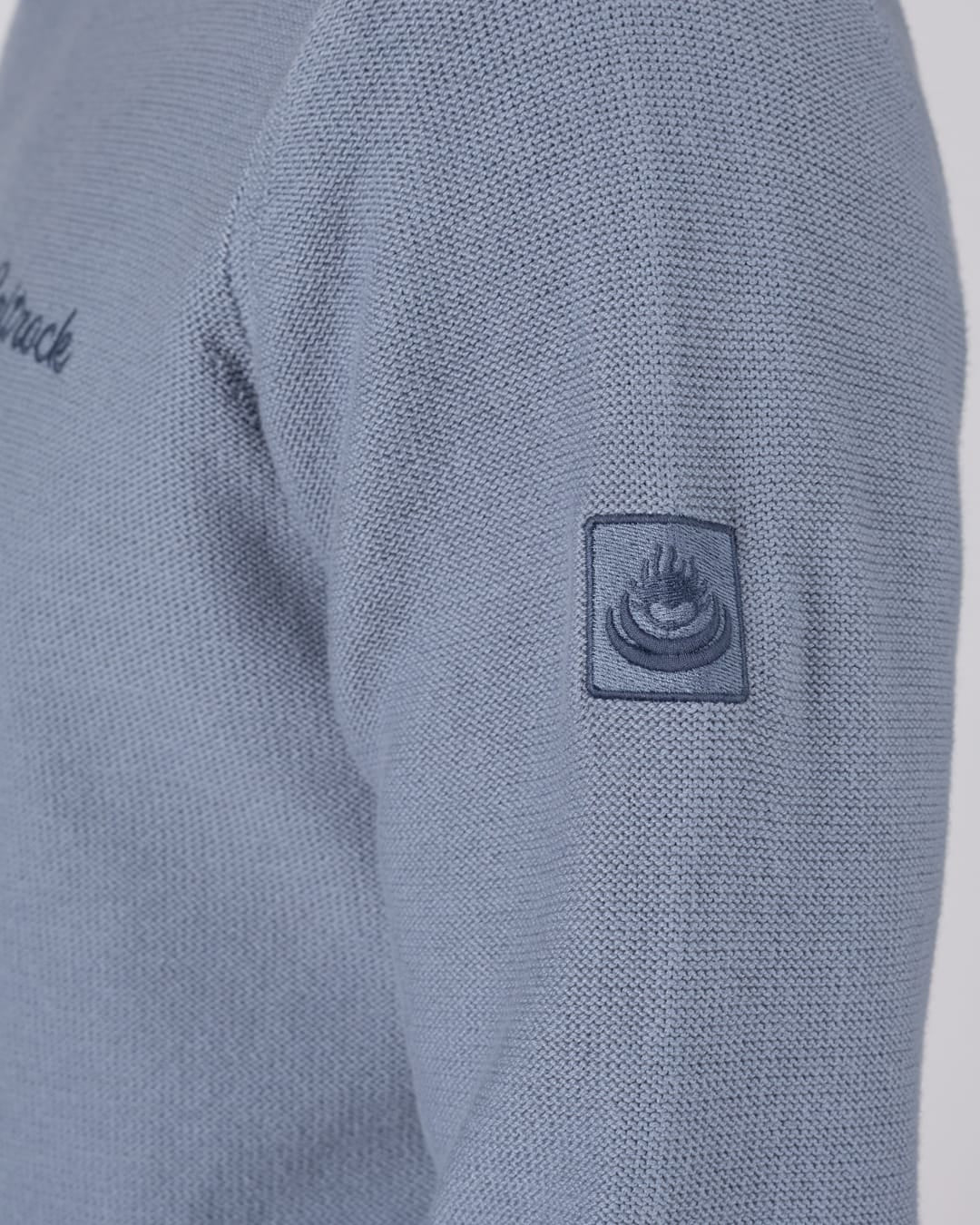Callum Mens Knitted Jumper in Blue