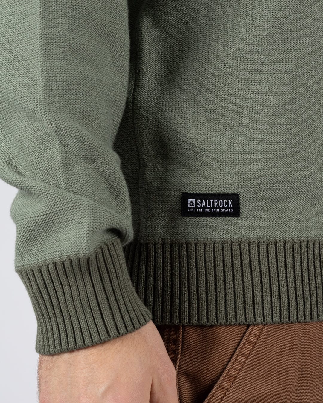 Callum - Mens Knitted Jumper - Green