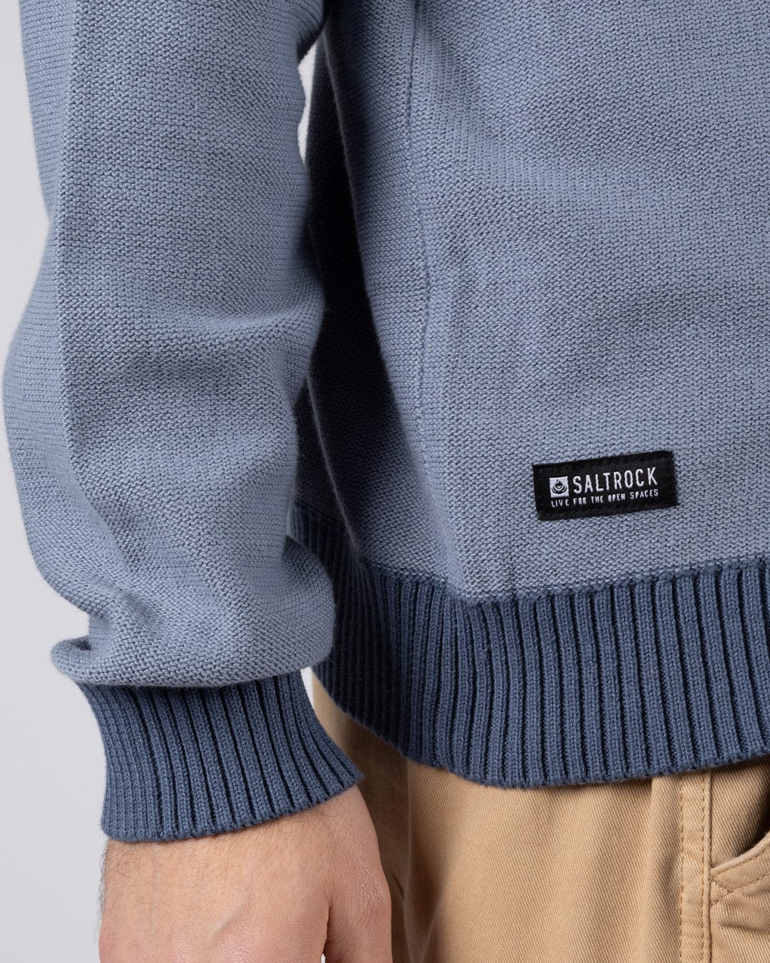 Callum - Mens Knitted Jumper - Blue