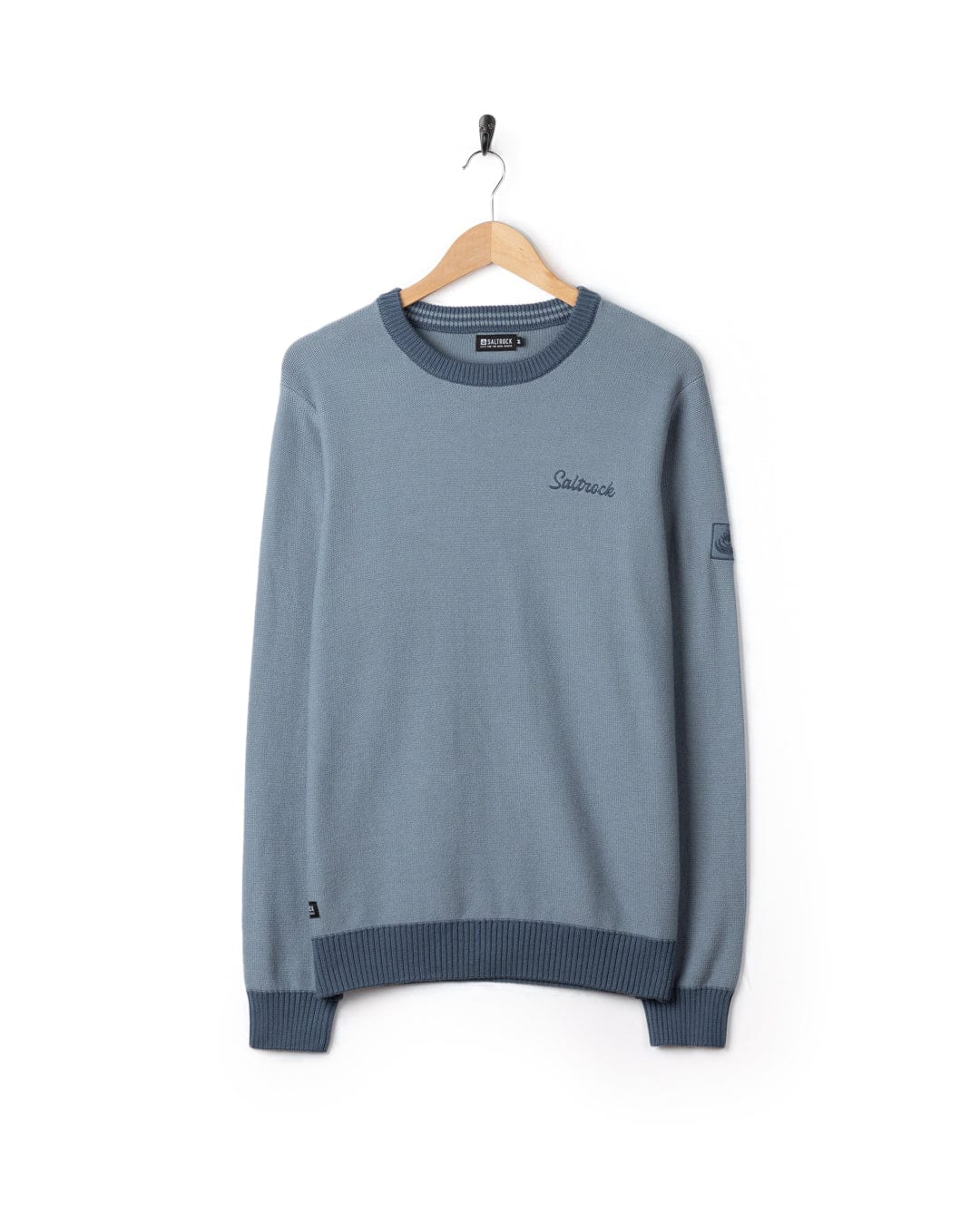 Callum - Mens Knitted Jumper - Blue