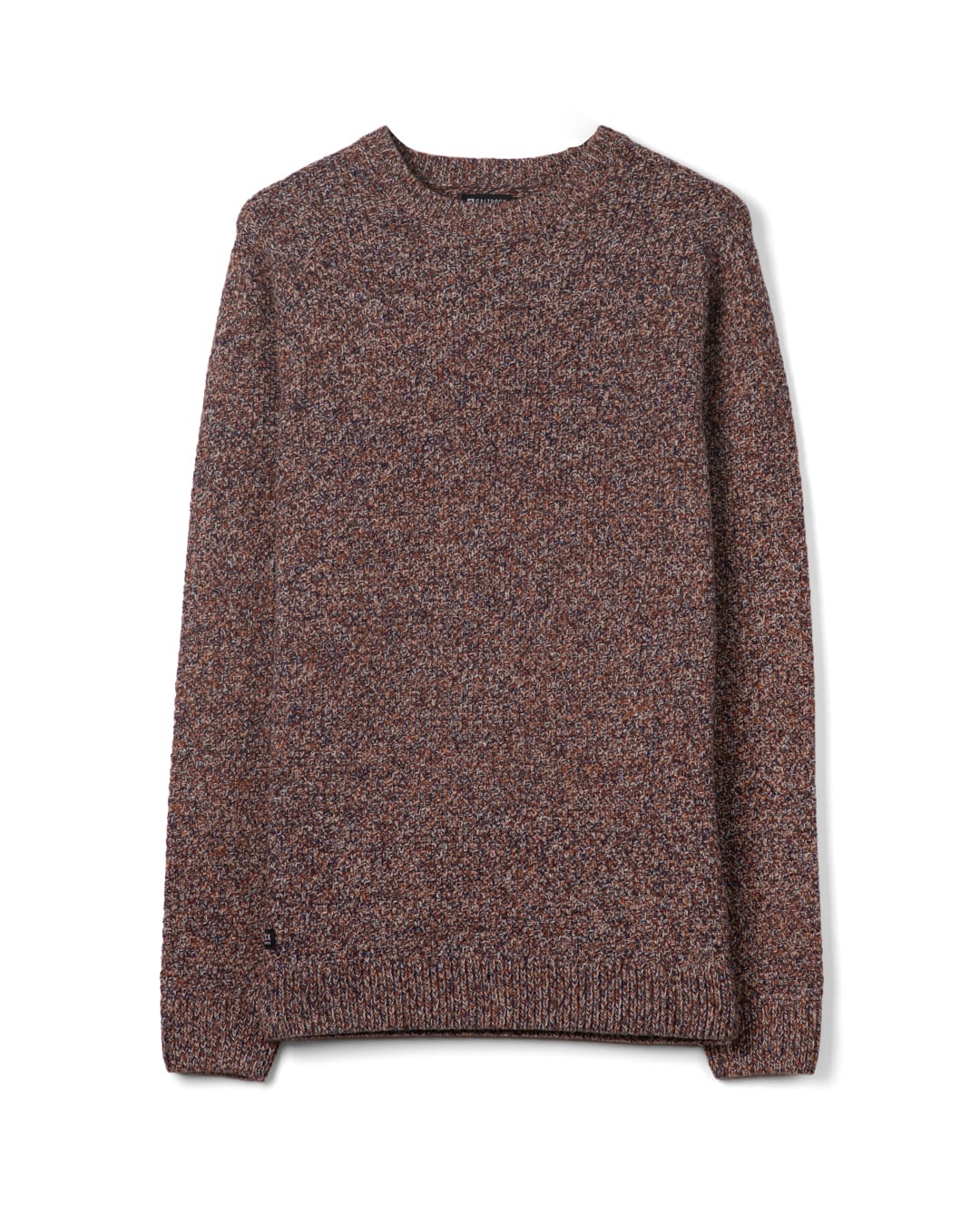 Bury Knitted Mens Jumper in Brown