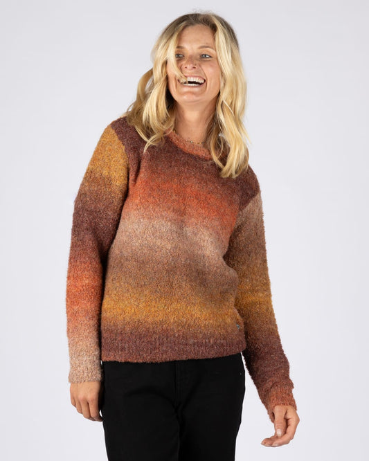 Bowden Womens Crew Jumper in Red