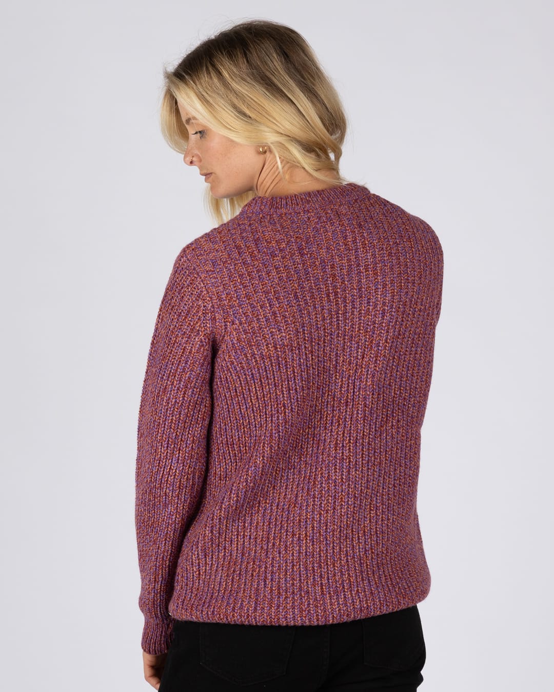 Lucy - L/S Crew Jumper - PURPLE