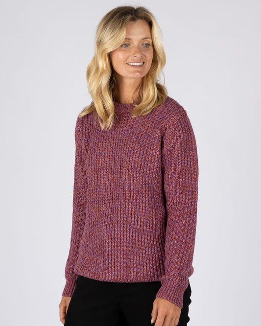 Lucy - L/S Crew Jumper - PURPLE
