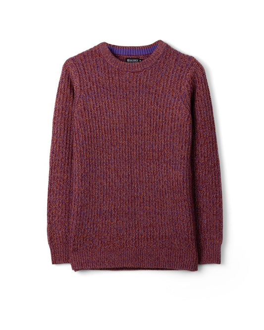 Lucy Womens Longline Knitted Jumper in Purple