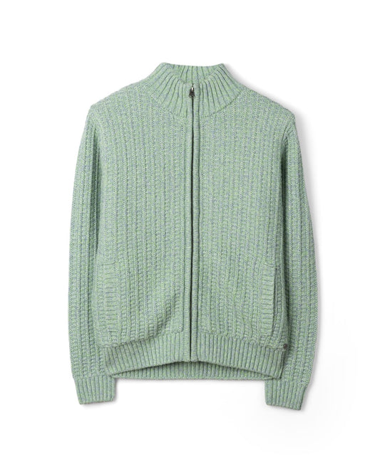 Rupa Womens Knitted Borg Lined Cardigan in Green