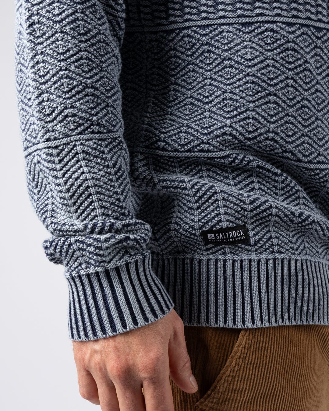Osman Mens Knitwear in Dark Blue