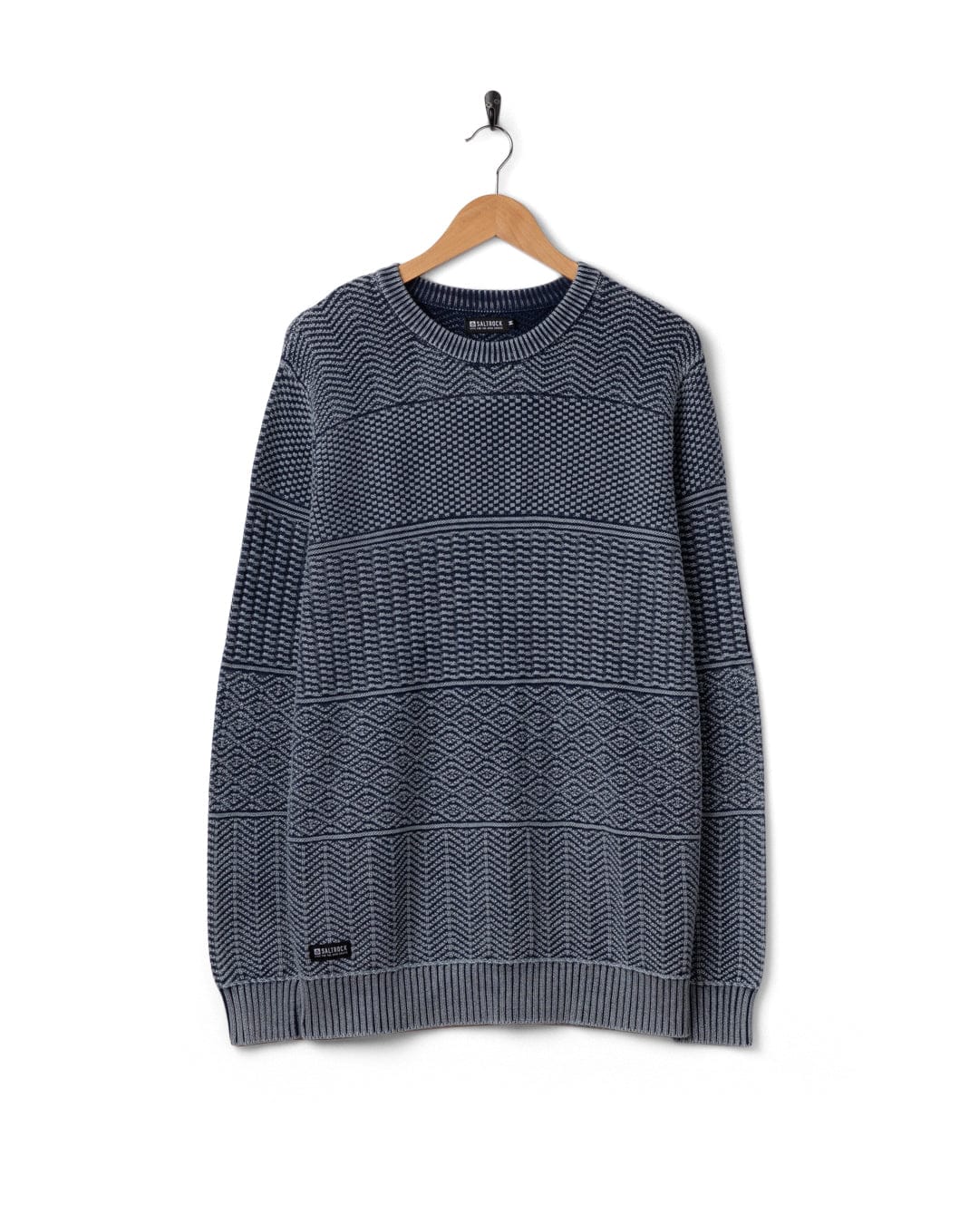 Osman Mens Knitwear in Dark Blue