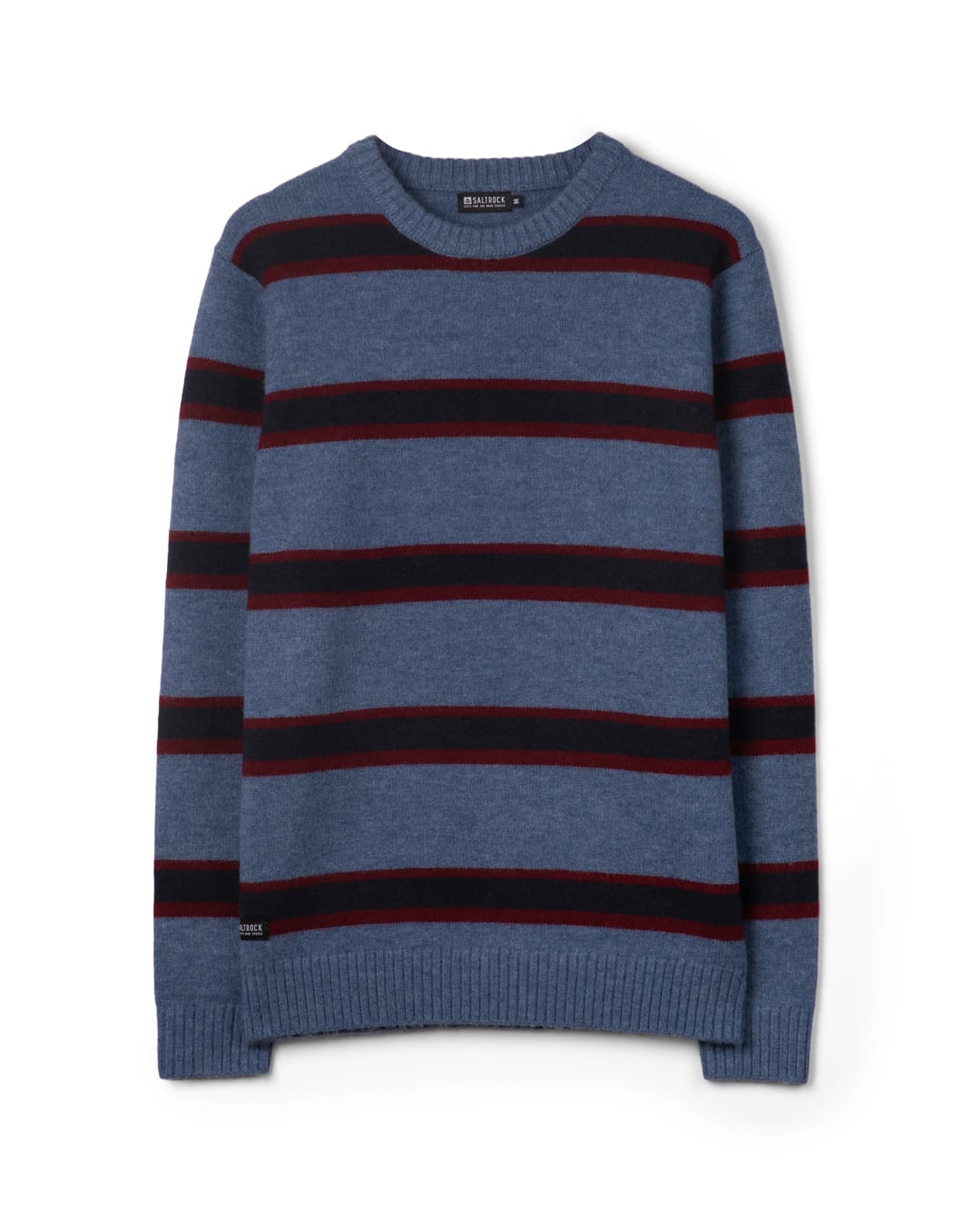 Rye Mens Stripe Jumper in Blue