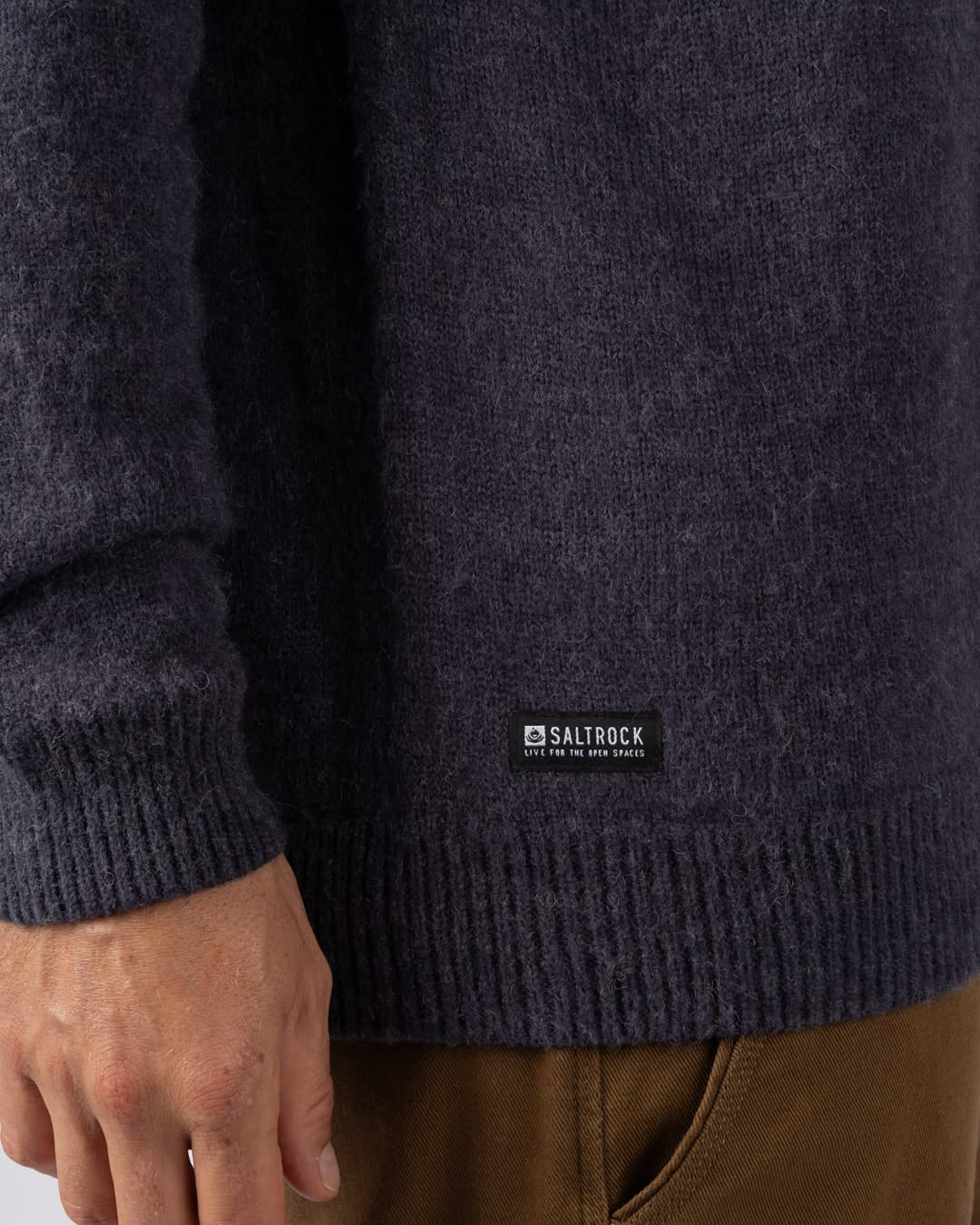 Fairisle Rock Mens Knitted Jumper in Blue