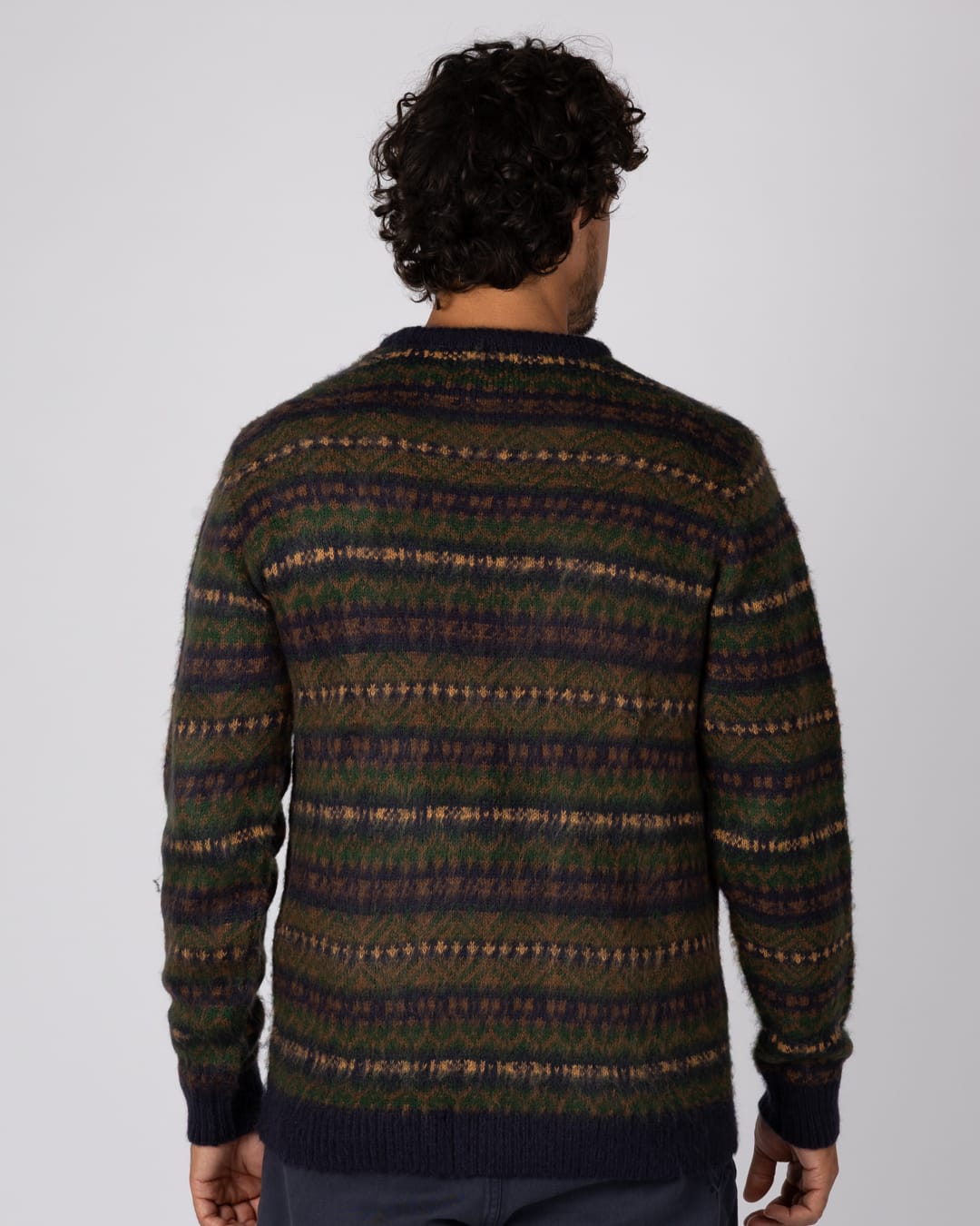 Base Camp Knitted Mens Jumper in Multi