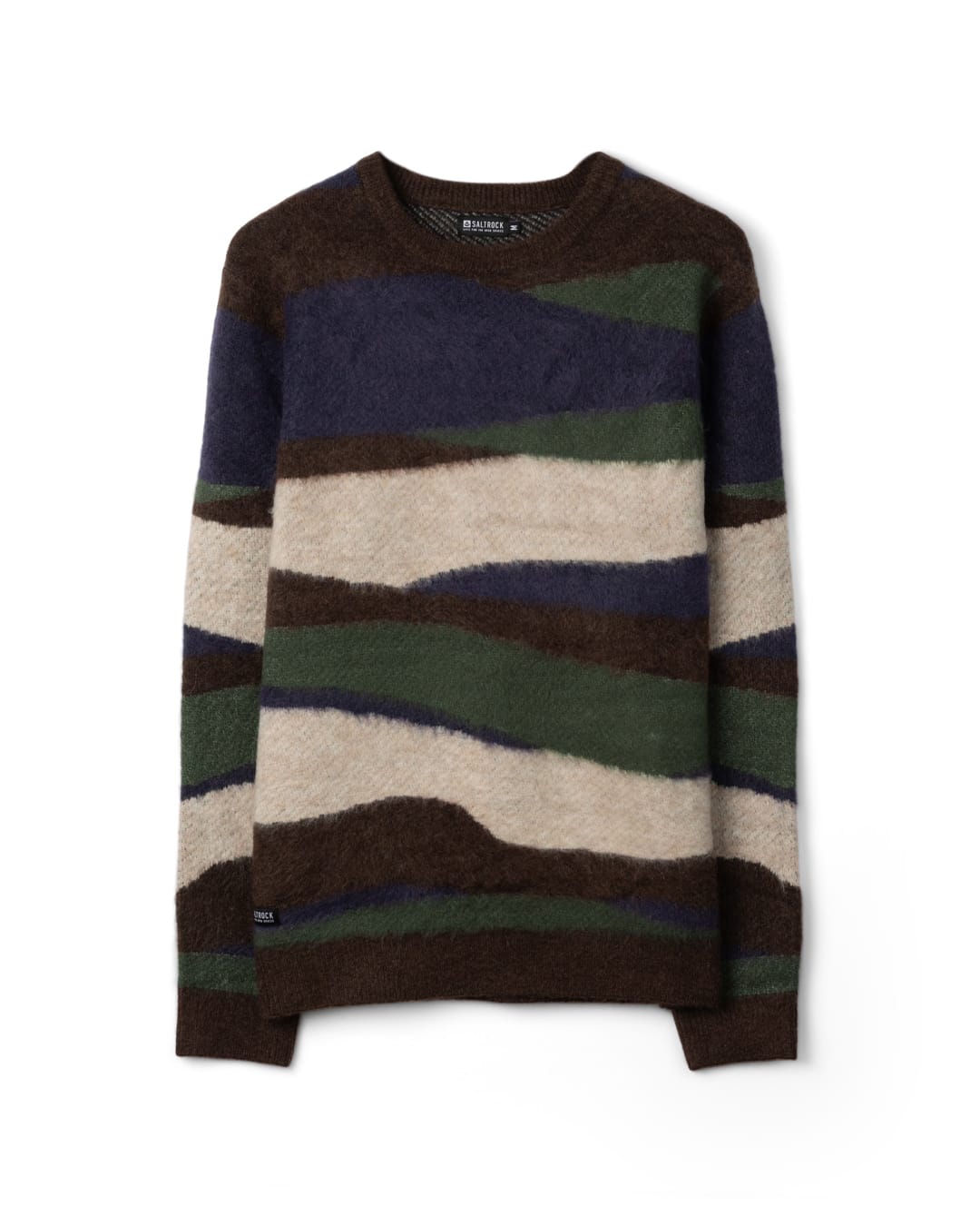 Landscape Mens Knitted Jumper in Blue