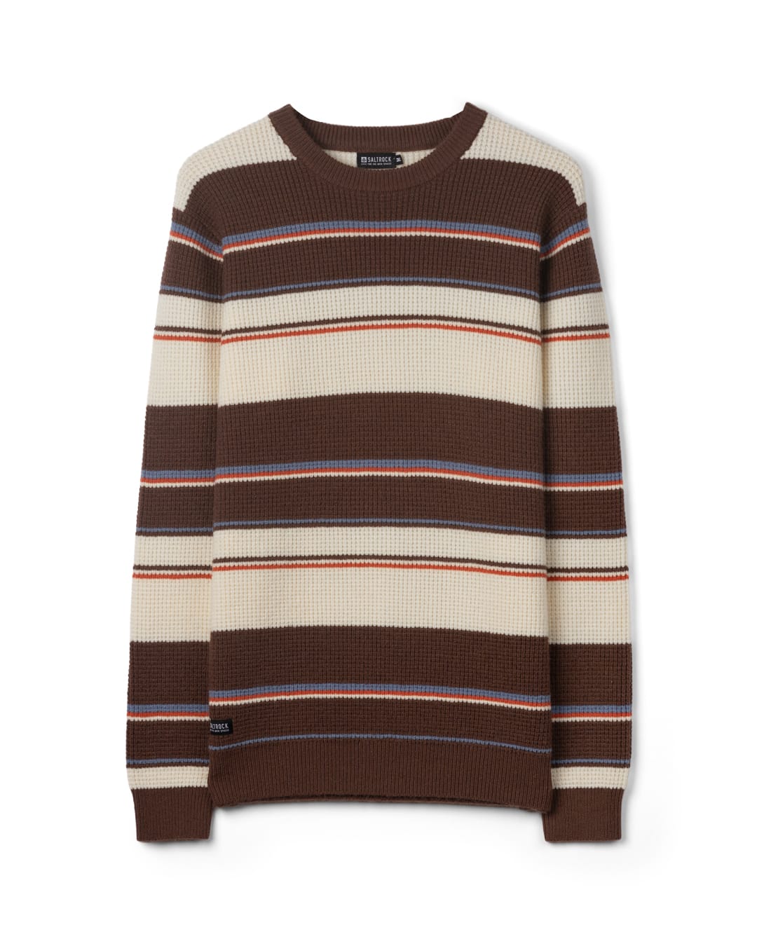 Ryan Mens Knitted Jumper in Brown/Cream