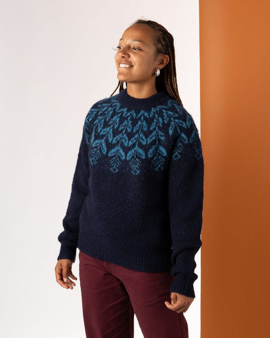 Fairisle - Womens Jumper - Blue