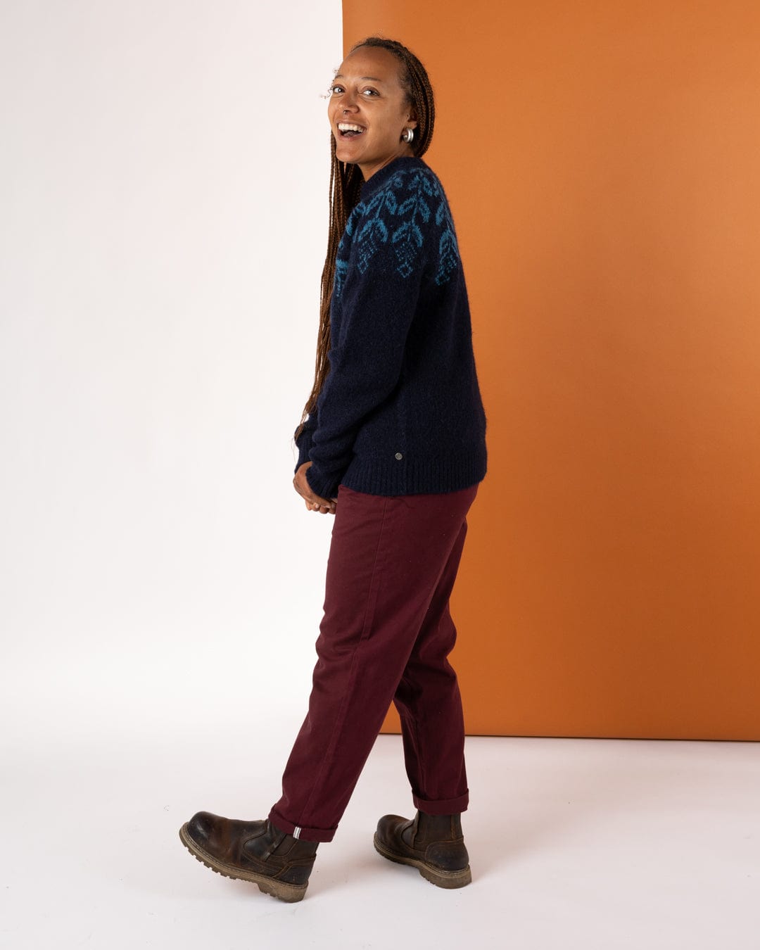 Fairisle - Womens Jumper - Blue