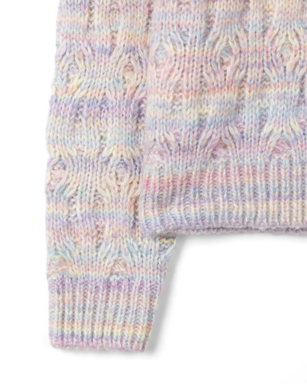 Reeny - Womens Pastel Cable Jumper - Purple