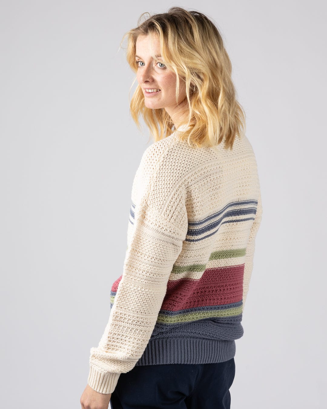 Sable - Womens Long Sleeve Jumper - Cream