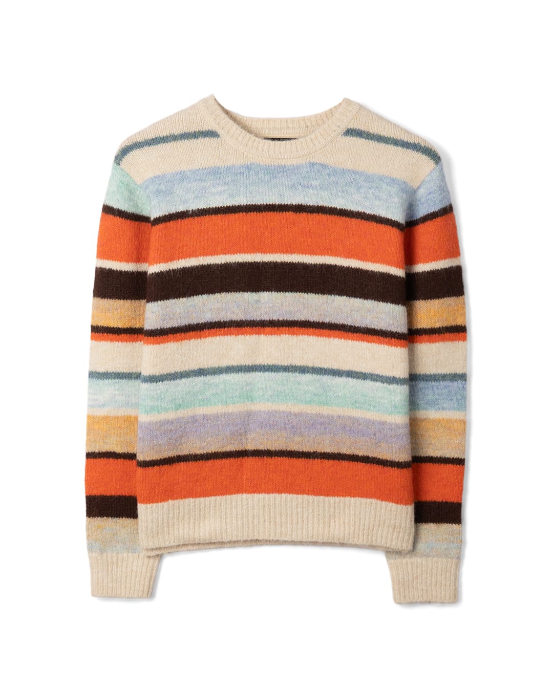 Lyris Womens Striped Jumper in Orange