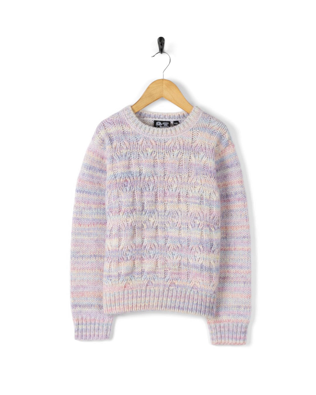 Reeny Rainbow - Kids Pastel Cable Jumper - Purple