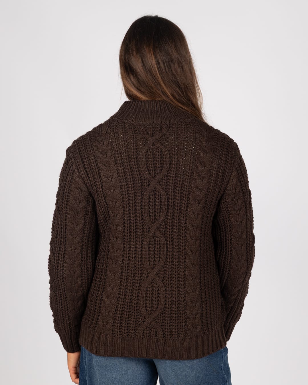 Melody Womens Cardigan in Brown