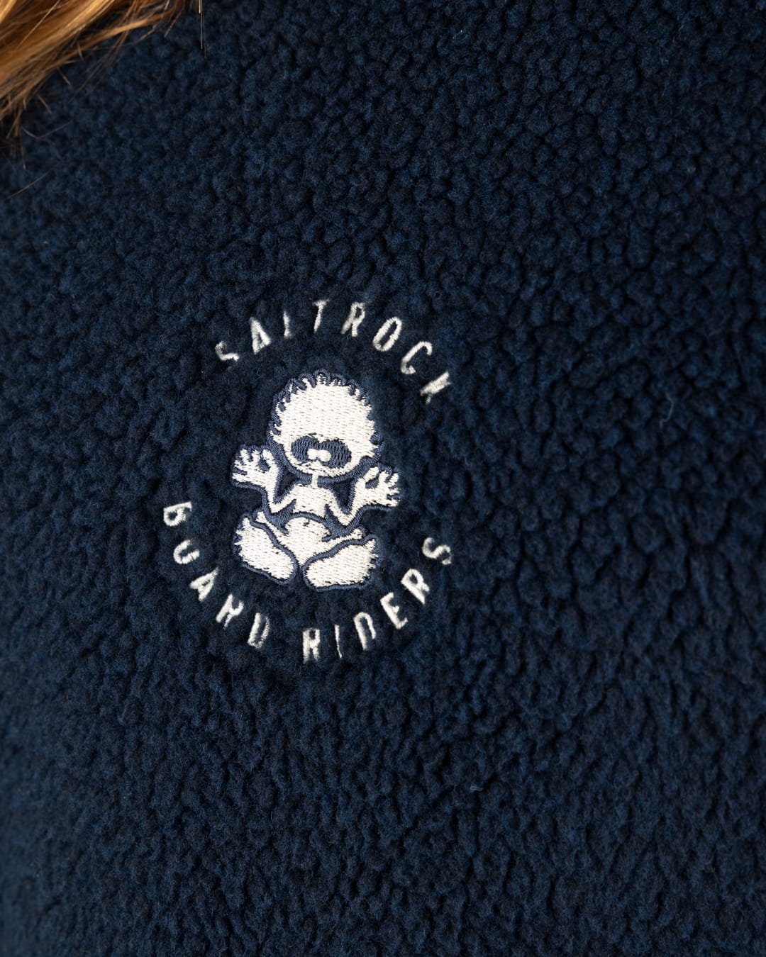 Tok Unisex Oversized Recycled Borg Fleece in Blue