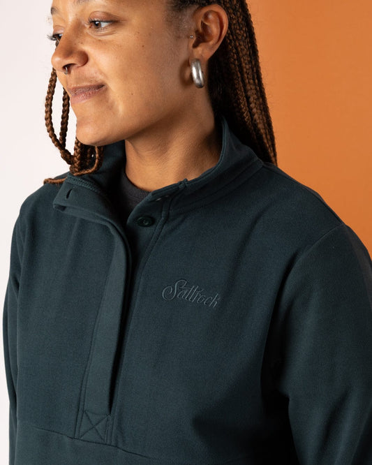 Morg - Fleece - Womens 1/4 Neck Fleece - Teal