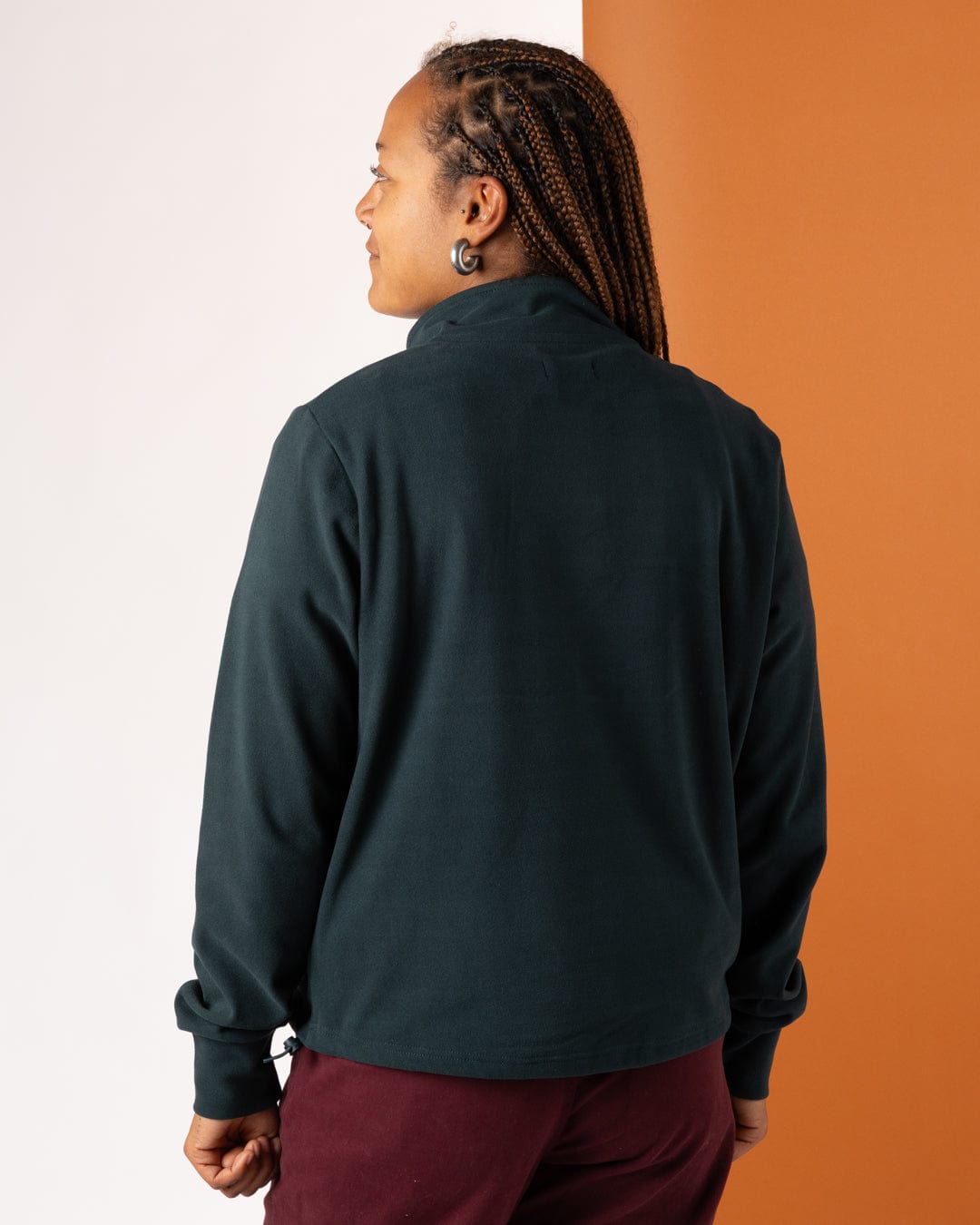 Morg - Fleece - Womens 1/4 Neck Fleece - Teal