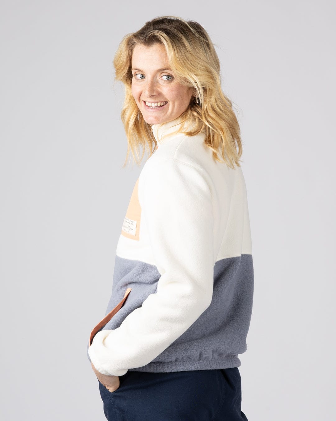 Denya - Womens Zip Fleece - Cream