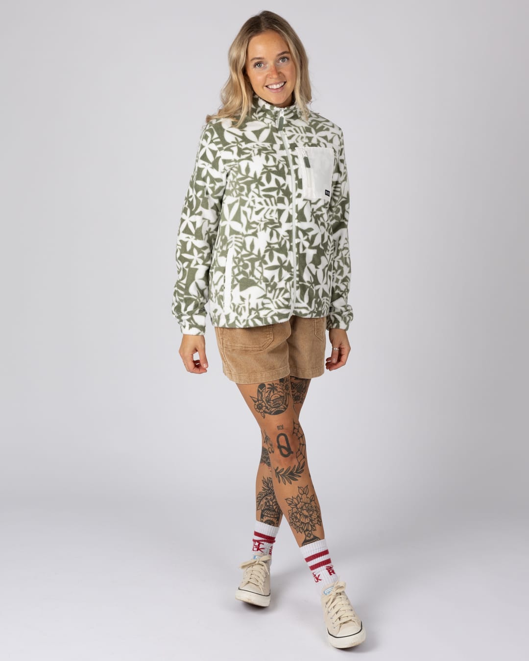 Balance  Womens Zip Fleece in Light Green