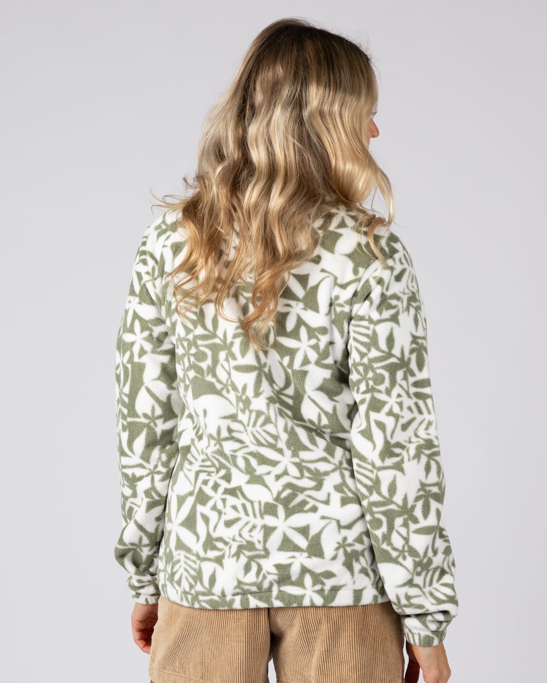 Balance  Womens Zip Fleece in Light Green