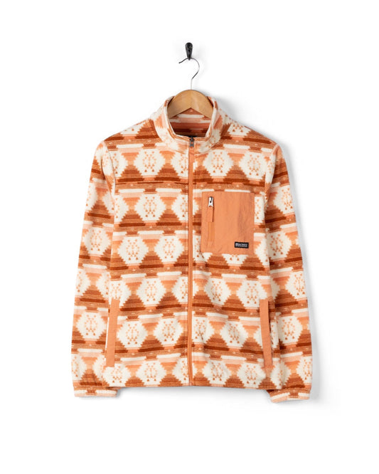 Portis - Womens Microfibre Zip Fleece - Orange