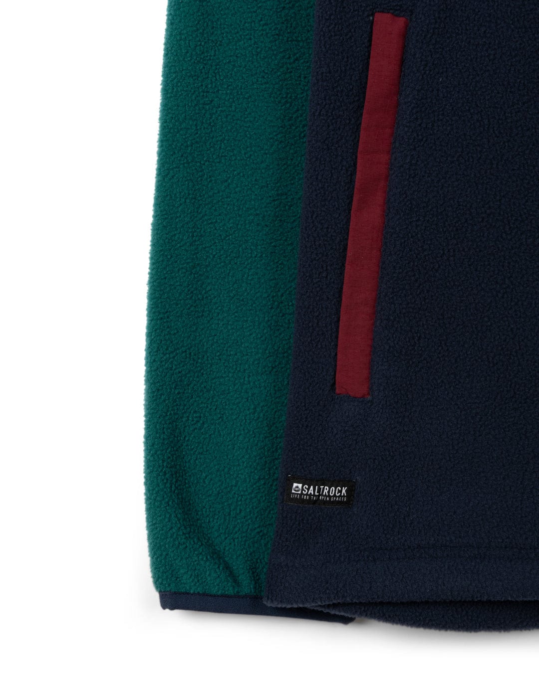 Theo Block - Mens Fleece - 1/4 Neck - Green/Blue