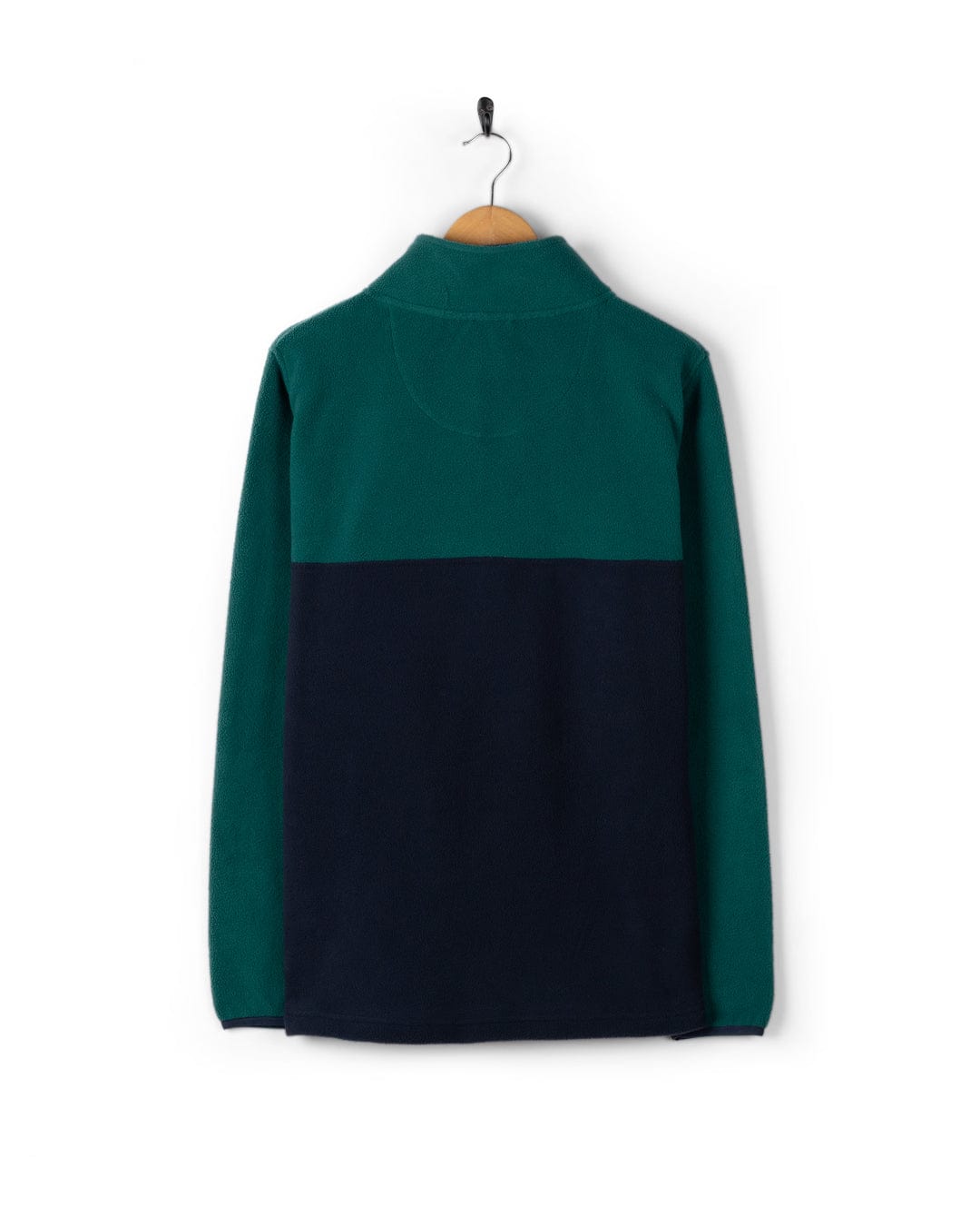 Theo Block - Mens Fleece - 1/4 Neck - Green/Blue