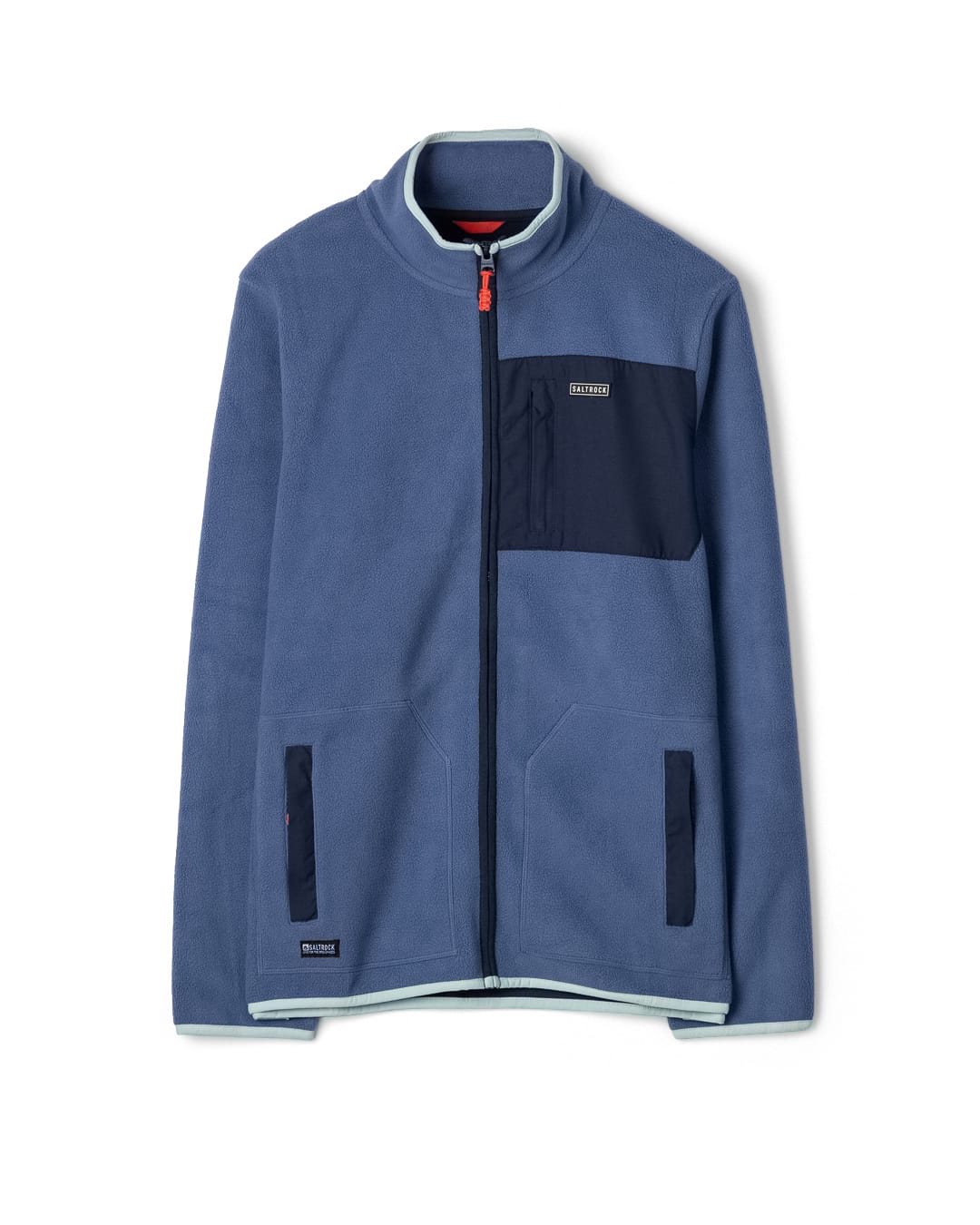 Leo Mens Zip Fleece in Blue