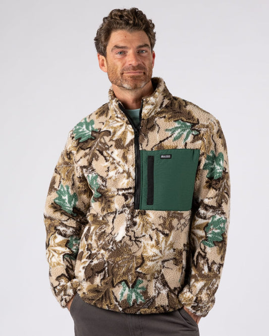 True Camo - Mens 1/4 Neck Fleece - Camo