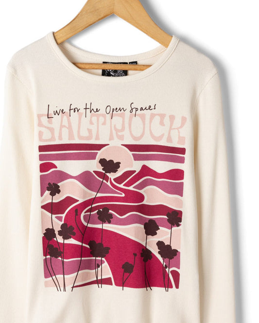 Vista Landscape - Kids Long Sleeve T-Shirt - Cream