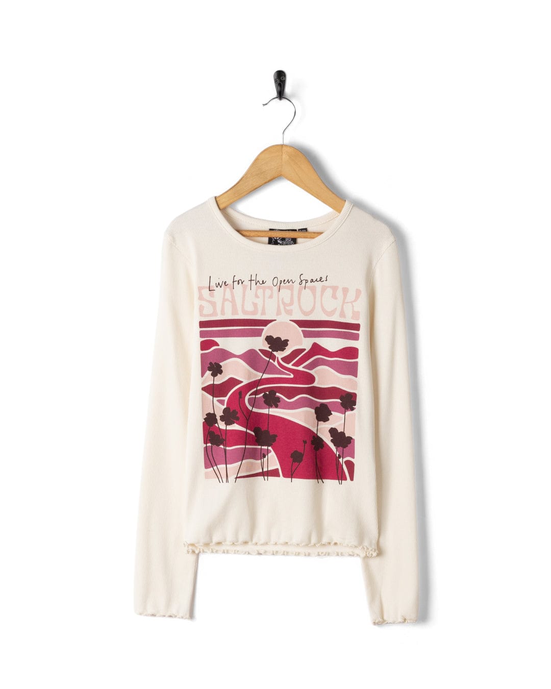 Vista Landscape - Kids Long Sleeve T-Shirt - Cream